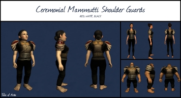 Ceremonial Mammutti Shoulder Guards