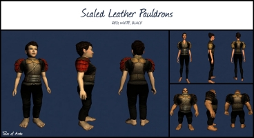 Scaled Leather Shoulderpads
