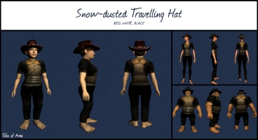Snow-dusted Travelling Hat