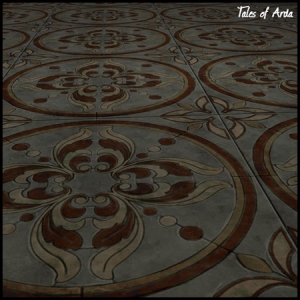 Floral Tile Floor