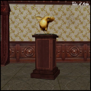 Golden Chicken Statue