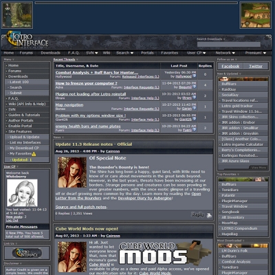 <a href="http://www.lotrointerface.com/index.php" target="_blank">LOTRO Interface</a>